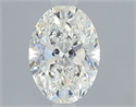 Natural Diamond 0.92 Carats, Oval with  Cut, H Color, SI2 Clarity and Certified by GIA