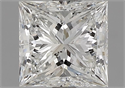 Natural Diamond 1.21 Carats, Princess with  Cut, G Color, SI1 Clarity and Certified by GIA