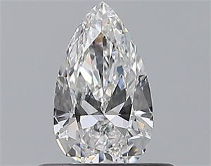 Picture of Natural Diamond 0.40 Carats, Pear with  Cut, E Color, VVS2 Clarity and Certified by GIA