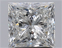 Natural Diamond 1.82 Carats, Princess with  Cut, G Color, SI2 Clarity and Certified by GIA
