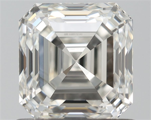 Picture of Natural Diamond 0.97 Carats, Asscher with  Cut, I Color, VVS1 Clarity and Certified by IGI