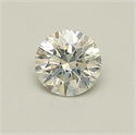 Natural Diamond 0.55 Carats, Round with Excellent Cut, J Color, SI1 Clarity and Certified by GIA