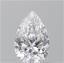 Diamante Natural 0.73 quilates, De pera , Color D, claridad SI1 y certificado GIA