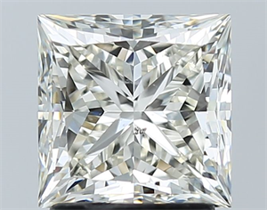 Foto Diamante Natural 2.14 quilates, Princesa , Color L, claridad SI2 y certificado GIA de