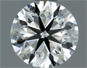 Natural Diamond 0.70 Carats, Round with Very Good Cut, I Color, VVS1 Clarity and Certified by IGI