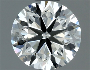 Picture of Natural Diamond 0.70 Carats, Round with Very Good Cut, I Color, VVS1 Clarity and Certified by IGI