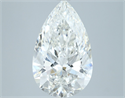 Natural Diamond 4.02 Carats, Pear with  Cut, G Color, SI1 Clarity and Certified by IGI