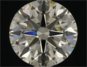Natural Diamond 1.06 Carats, Round with Excellent Cut, M Color, SI1 Clarity and Certified by HRD