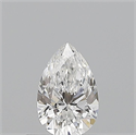Natural Diamond 0.50 Carats, Pear with  Cut, D Color, VS2 Clarity and Certified by GIA