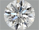 Lab Grown Diamond 1.08 Carats, Round with Excellent Cut, E Color, VVS2 Clarity and Certified by IGI