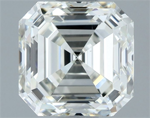 Picture of Natural Diamond 1.00 Carats, Asscher with  Cut, I Color, VS1 Clarity and Certified by IGI