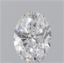 Natural Diamond 0.90 Carats, Oval with  Cut, E Color, SI1 Clarity and Certified by GIA