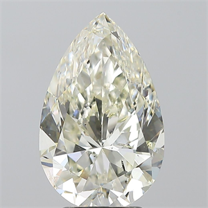 Picture of Natural Diamond 4.01 Carats, Pear with  Cut, J Color, SI2 Clarity and Certified by IGI