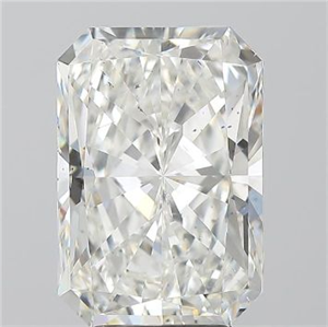 Picture of Natural Diamond 5.02 Carats, Radiant with  Cut, H Color, SI2 Clarity and Certified by GIA