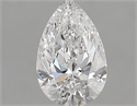 Natural Diamond 0.60 Carats, Pear with  Cut, D Color, SI2 Clarity and Certified by GIA