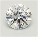 Lab Grown Diamond 2.52 Carats, Round with Ideal Cut, D Color, VS2 Clarity and Certified by IGI