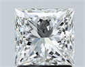 Natural Diamond 1.52 Carats, Princess with  Cut, H Color, VS2 Clarity and Certified by GIA