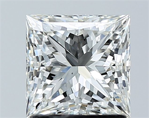 Picture of Natural Diamond 1.52 Carats, Princess with  Cut, H Color, VS2 Clarity and Certified by GIA