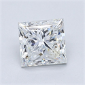 Natural Diamond 1.20 Carats, Princess with  Cut, F Color, VS1 Clarity and Certified by GIA