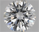Lab Grown Diamond 1.55 Carats, Round with Ideal Cut, D Color, VS1 Clarity and Certified by IGI