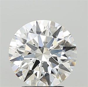 Picture of Lab Grown Diamond 3.10 Carats, Round with Ideal Cut, F Color, VVS2 Clarity and Certified by IGI