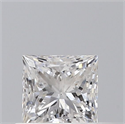 Diamante Natural 0.40 quilates, Princesa , Color D, claridad VS2 y certificado GIA