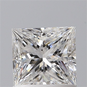 Picture of Natural Diamond 1.00 Carats, Princess with  Cut, E Color, VS2 Clarity and Certified by GIA