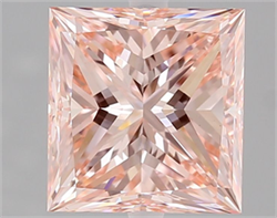Picture of Lab Grown Diamond 2.01 Carats, Princess with  Cut, Fancy Intense Pink Color, VS1 Clarity and Certified by IGI