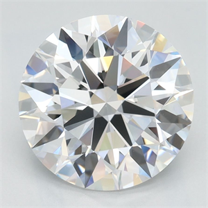 Picture of Lab Grown Diamond 2.72 Carats, Round with Ideal Cut, D Color, IF Clarity and Certified by IGI