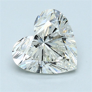 Picture of Natural Diamond 2.50 Carats, Heart with  Cut, H Color, SI2 Clarity and Certified by GIA