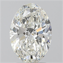 Natural Diamond 2.02 Carats, Oval with  Cut, H Color, SI1 Clarity and Certified by GIA