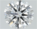 Lab Grown Diamond 1.04 Carats, Round with Ideal Cut, D Color, VVS2 Clarity and Certified by IGI