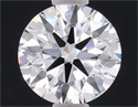 Lab Grown Diamond 1.03 Carats, Round with Ideal Cut, E Color, IF Clarity and Certified by IGI