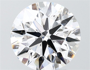 Picture of Lab Grown Diamond 2.54 Carats, Round with Ideal Cut, D Color, VS1 Clarity and Certified by IGI
