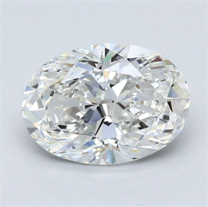 Picture of Natural Diamond 1.20 Carats, Oval with  Cut, H Color, VS1 Clarity and Certified by GIA