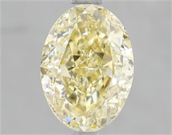 Picture of Lab Grown Diamond 2.02 Carats, Oval with  Cut, Fancy Intense Yellow Color, VVS2 Clarity and Certified by IGI