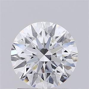 Picture of Lab Grown Diamond 1.70 Carats, Round with Ideal Cut, E Color, SI1 Clarity and Certified by IGI