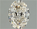 Natural Diamond 1.00 Carats, Oval with  Cut, J Color, VVS2 Clarity and Certified by GIA