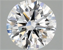Lab Grown Diamond 2.08 Carats, Round with Ideal Cut, D Color, VVS2 Clarity and Certified by IGI