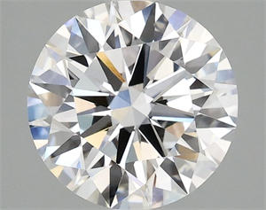 Picture of Lab Grown Diamond 2.08 Carats, Round with Ideal Cut, D Color, VVS2 Clarity and Certified by IGI