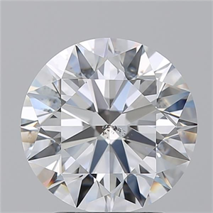 Picture of Natural Diamond 2.50 Carats, Round with Excellent Cut, F Color, SI2 Clarity and Certified by GIA