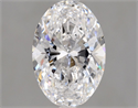 Natural Diamond 2.02 Carats, Oval with  Cut, D Color, SI2 Clarity and Certified by GIA