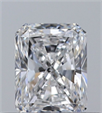 Natural Diamond 0.35 Carats, Radiant with  Cut, E Color, VVS1 Clarity and Certified by GIA