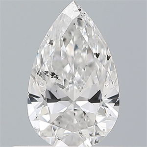 Foto Diamante Natural 0.40 quilates, De pera , Color D, claridad I1 y certificado GIA de