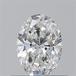 Picture of Natural Diamond 0.51 Carats, Oval with  Cut, F Color, SI2 Clarity and Certified by GIA
