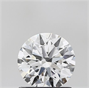 Lab Grown Diamond 1.06 Carats, Round with Ideal Cut, E Color, VVS2 Clarity and Certified by IGI
