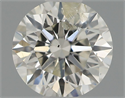 Natural Diamond 0.51 Carats, Round with Excellent Cut, I Color, I1 Clarity and Certified by IGI