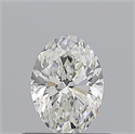 Natural Diamond 0.61 Carats, Oval with  Cut, F Color, VVS2 Clarity and Certified by GIA