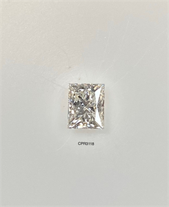 Picture of Natural Diamond 0.49 Carats, Princess with  Cut, J Color, VS1 Clarity and Certified by GIA