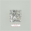 Natural Diamond 0.92 Carats, Princess with  Cut, I Color, VS2 Clarity and Certified by GIA